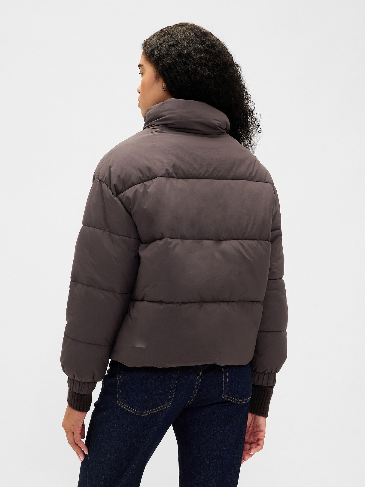 Faux Fur-Trim Puffer Jacket | Gap