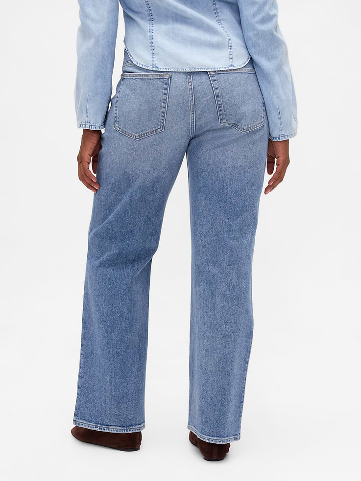 Image number 6 showing, Mid Rise Relaxed Straight Jeans