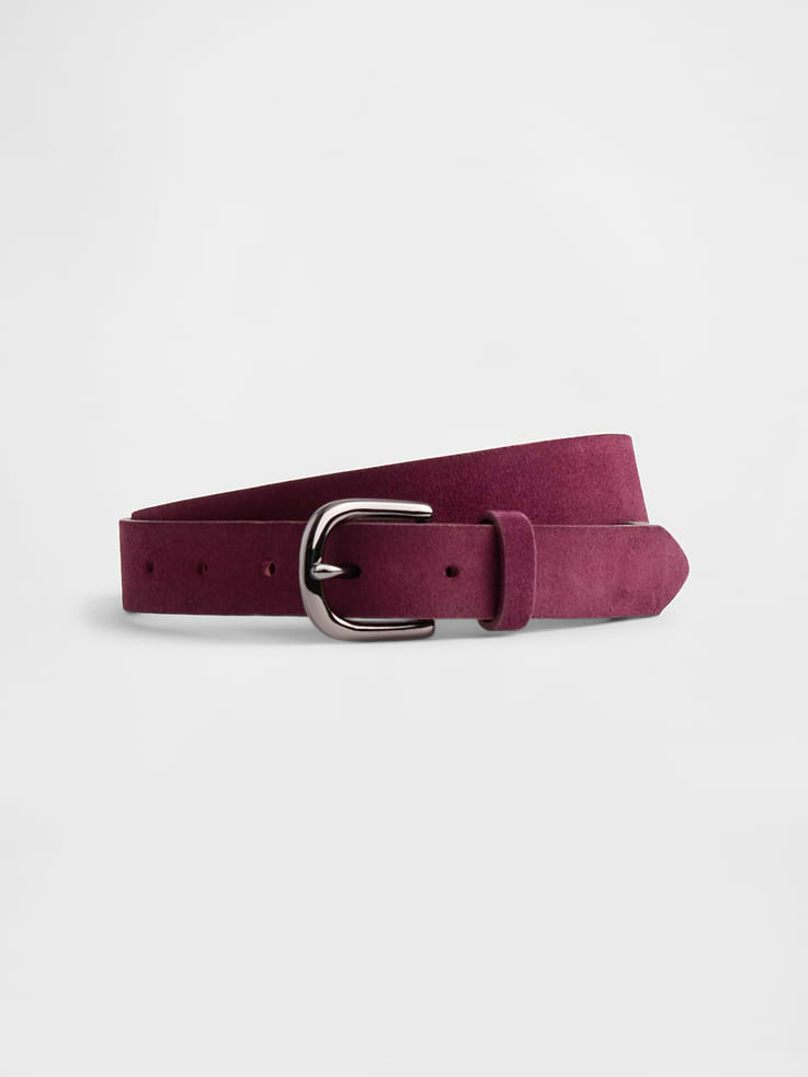 Image number 1 showing, Suede Belt