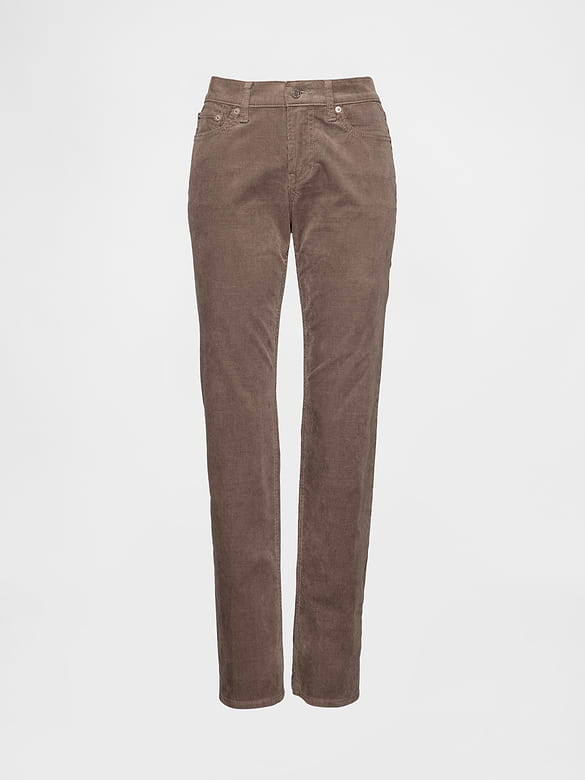 Low Rise Corduroy '90s Slim Straight Pants