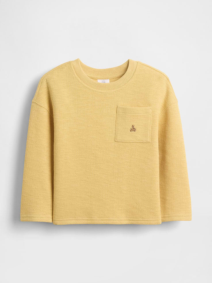 Image number 1 showing, Baby & Toddler Heavyweight Rib Pocket T-Shirt