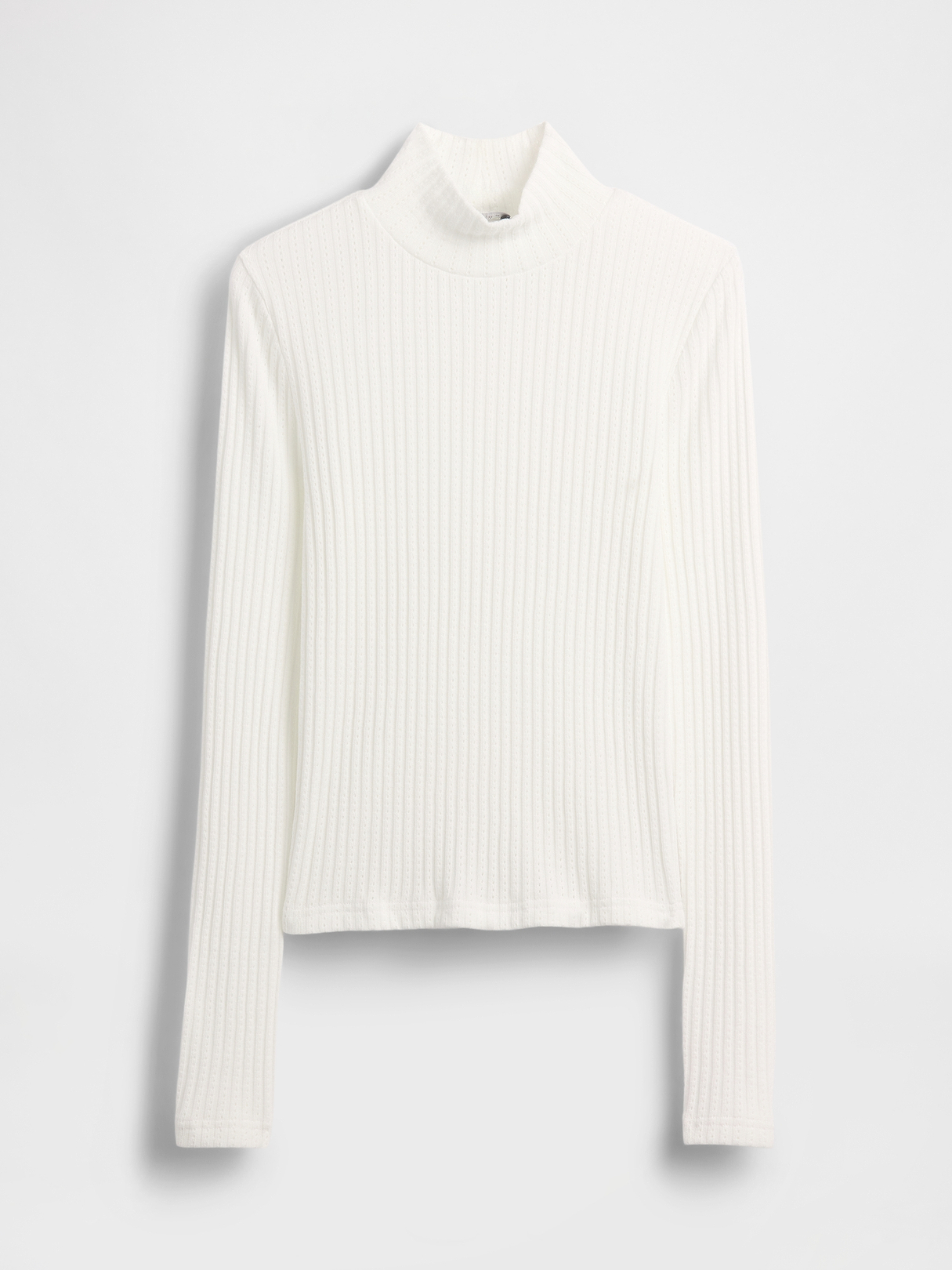 トップス Snap Turtleneck-Calico Print Pointelle Pointelle Rib Crop Turtleneck | Gap