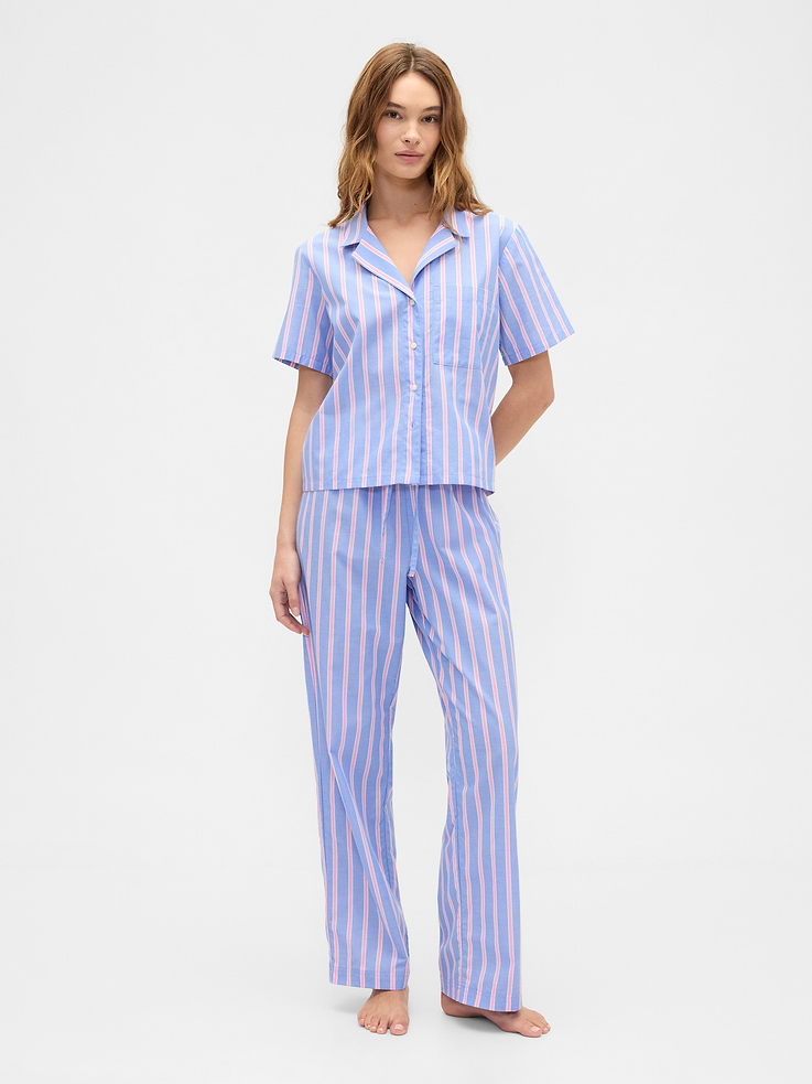 Image number 3 showing, Print Poplin PJ Shirt