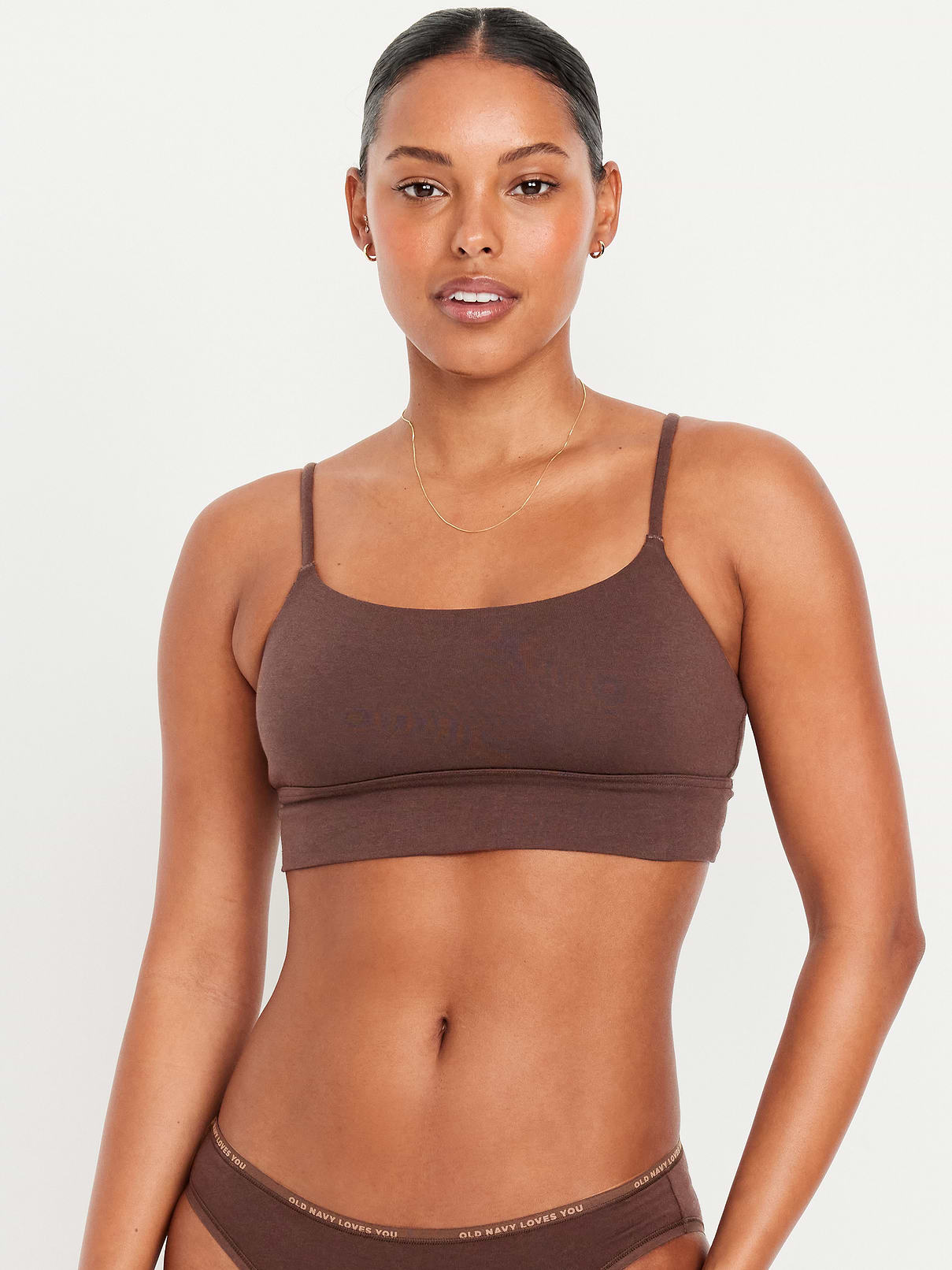Image number 1 showing, Cotton Cami Bralette