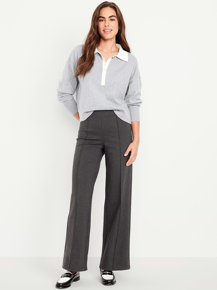 Image number 1 showing, Extra High-Waisted Stevie Wide-Leg Pants