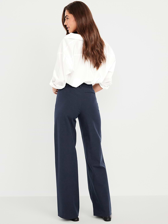 Image number 3 showing, High-Waisted Pixie Super Wide-Leg Pants