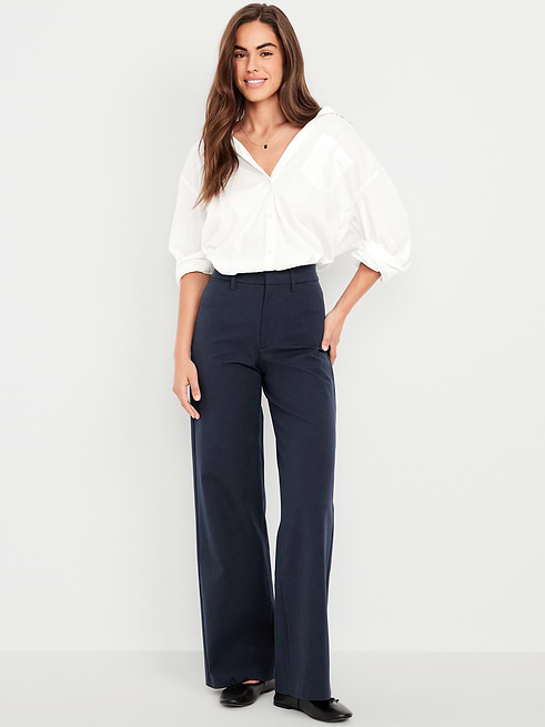High High-Waisted Pixie Super Wide-Leg Pants on clearance at Old Navy — 40% off