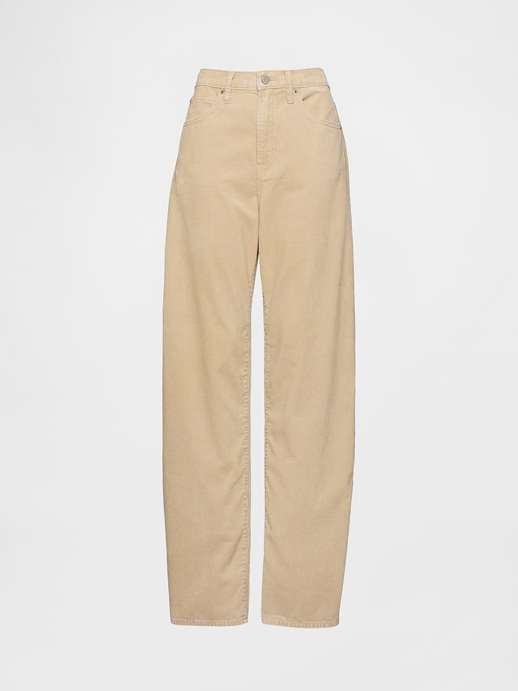 Image number 7 showing, High Rise Corduroy Barrel Pants