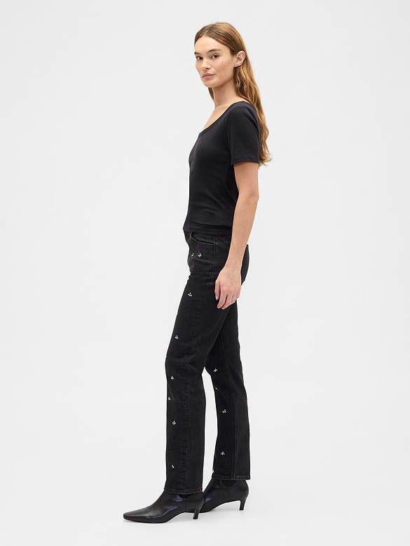 High Rise '90s Slim Straight Jeans
