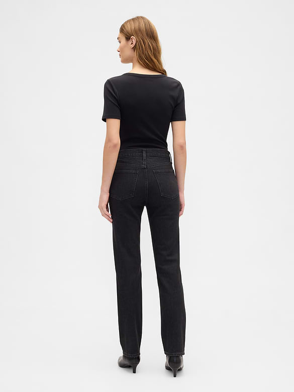 High Rise '90s Slim Straight Jeans