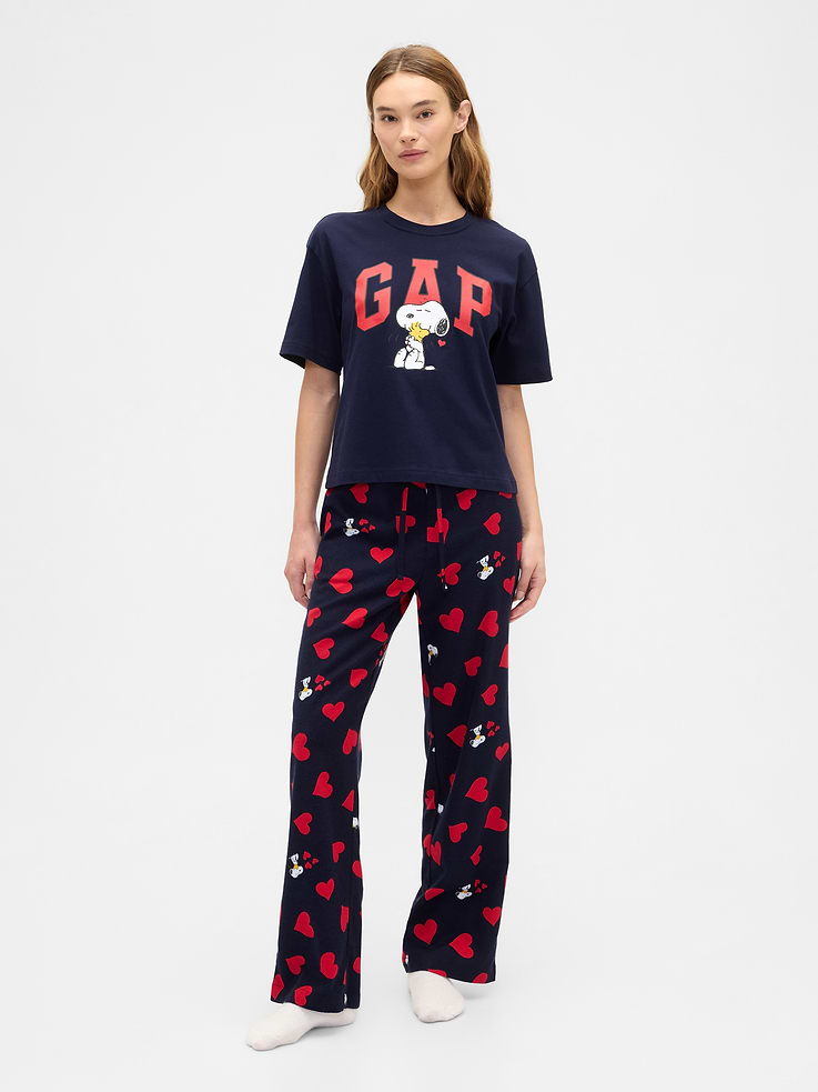 Image 3 of 5, Peanuts Boxy Gap Logo T-Shirt