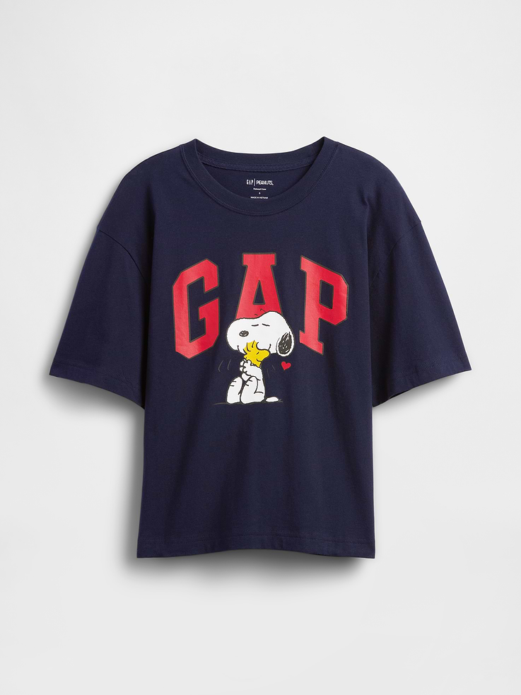 Image 5 of 5, Peanuts Boxy Gap Logo T-Shirt