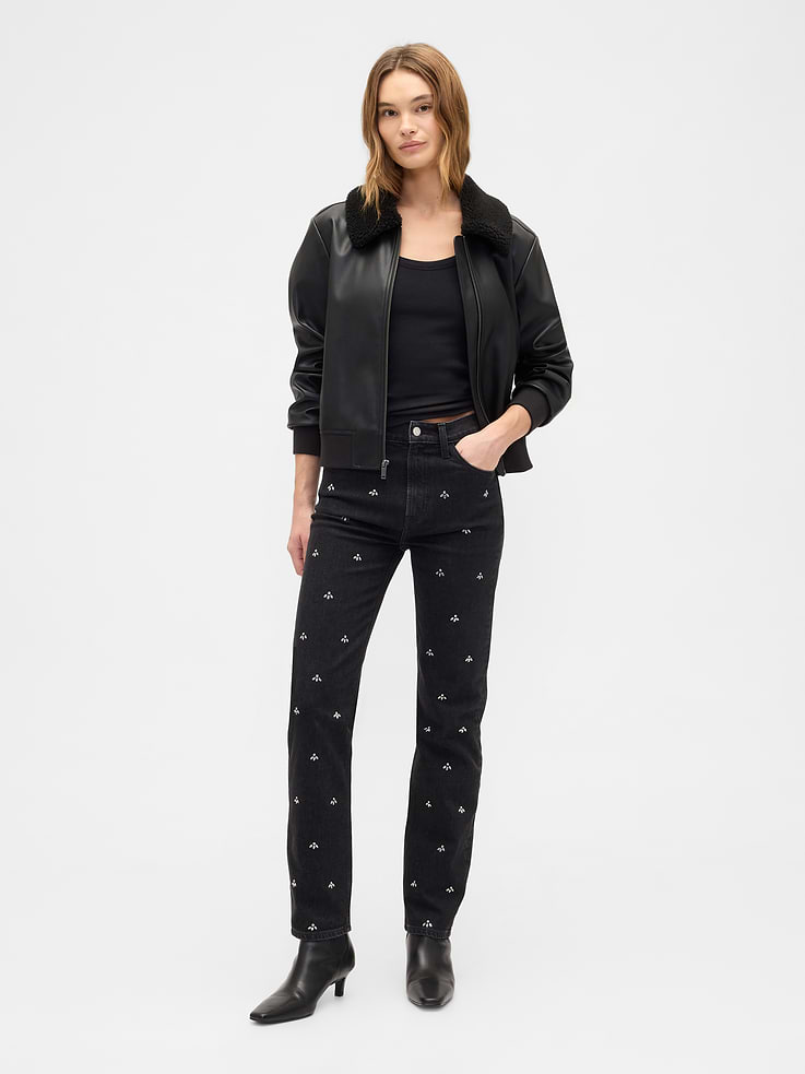 Image number 1 showing, High Rise '90s Slim Straight Jeans