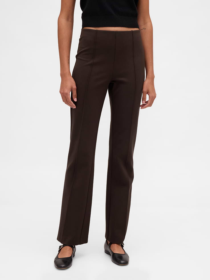 Image number 2 showing, High Rise Double Knit Boot Pants