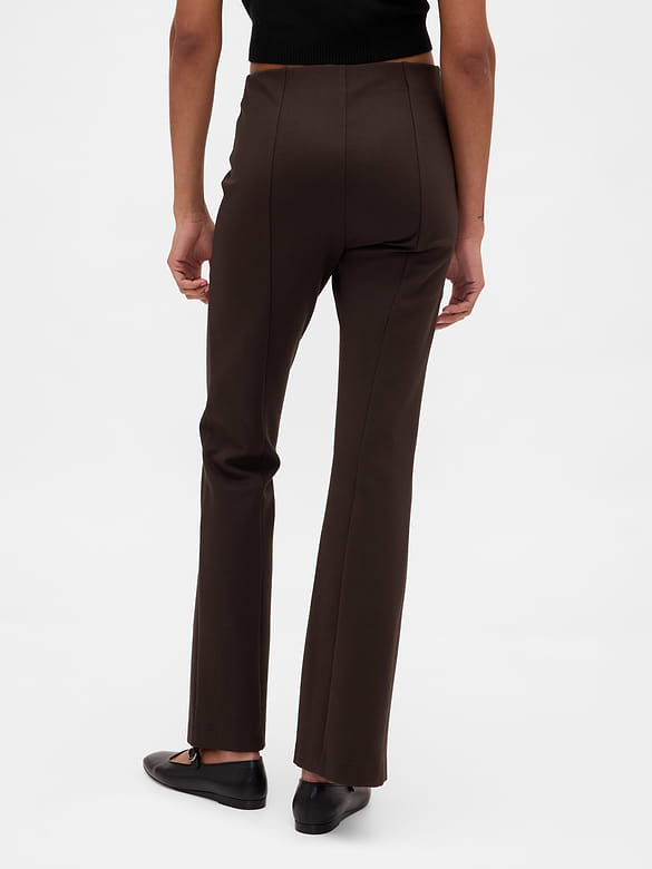 High Rise Double Knit Boot Pants