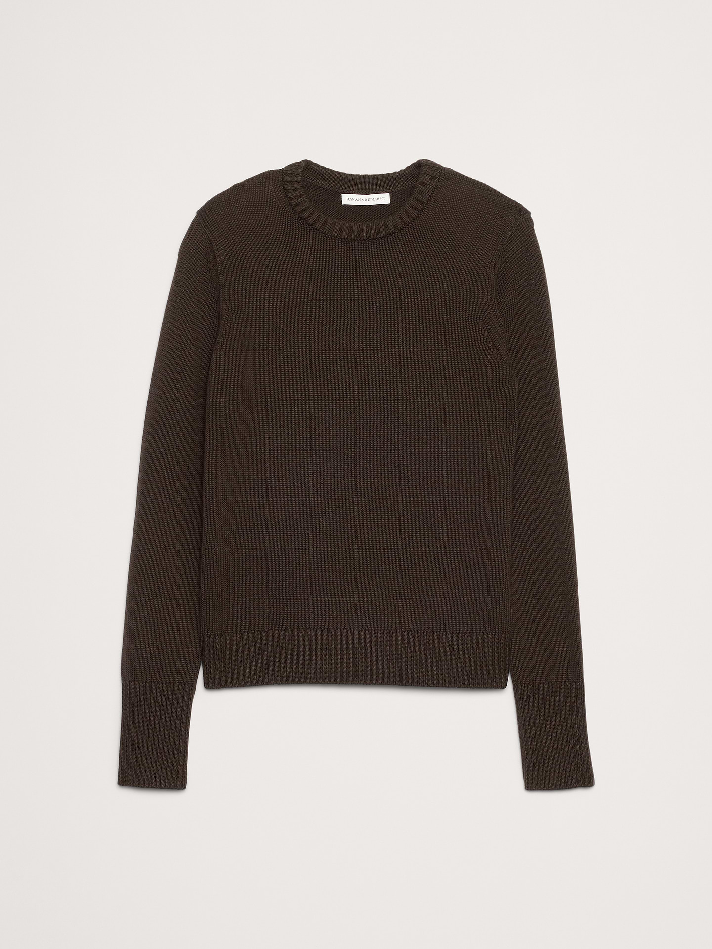 Image number 4 showing, Larkspur Cotton-Silk Crew-Neck Sweater