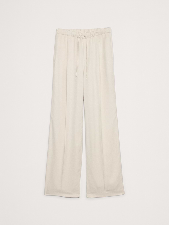 High-Rise Wide-Leg Drapey TENCEL™ Pull-On Pant