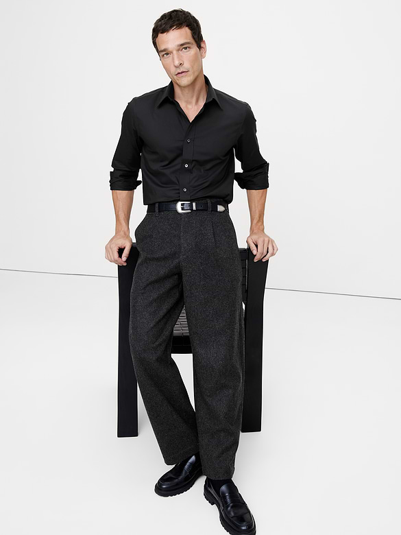 Chemise habillée ajustée infroissable