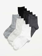Image number 1 showing, Novelty Quarter Crew Socks 6-Pack for Women