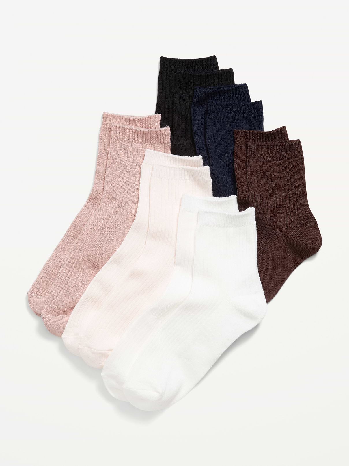 Image number 1 showing, Novelty Quarter Crew Socks 6-Pack for Women
