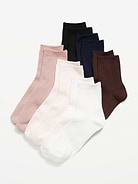 Image number 1 showing, Novelty Quarter Crew Socks 6-Pack for Women