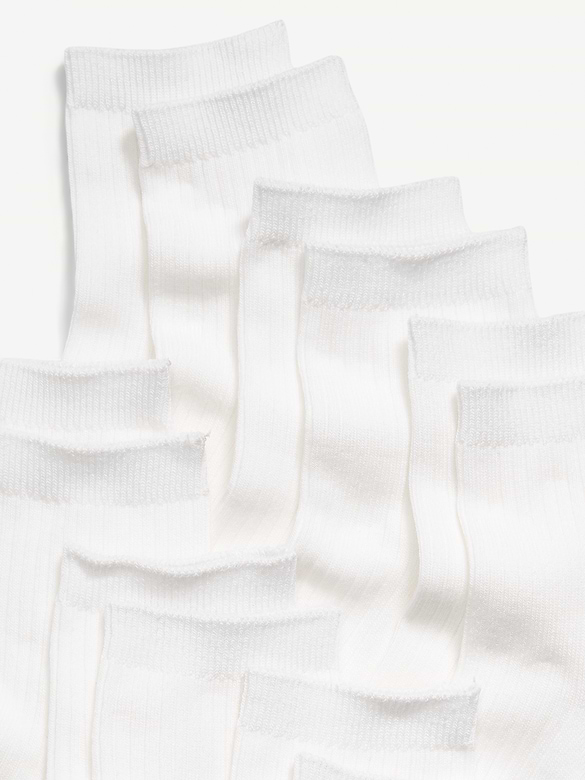 Novelty Quarter Crew Socks 6-Pack for Women