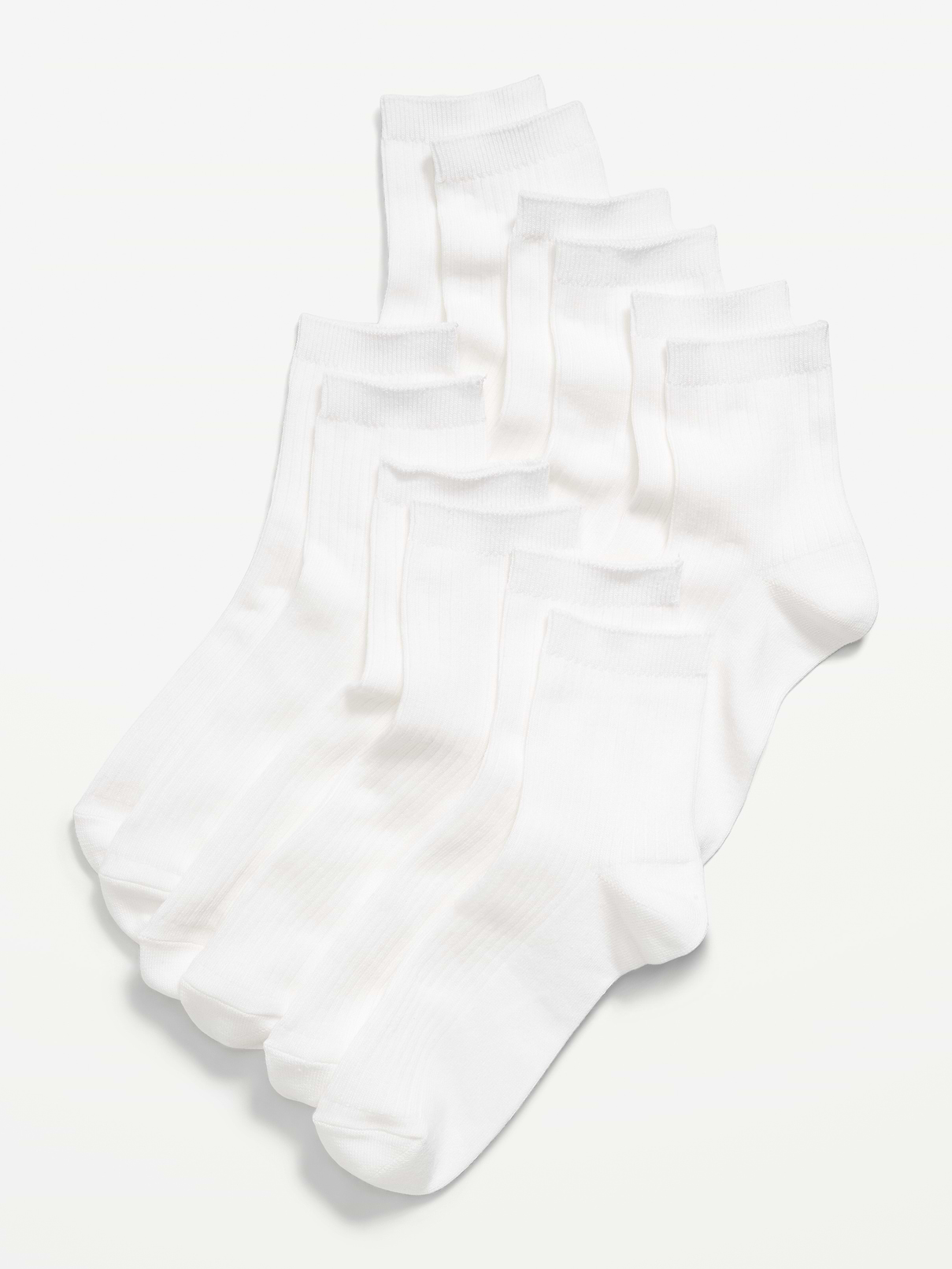 Image number 1 showing, Novelty Quarter Crew Socks 6-Pack for Women