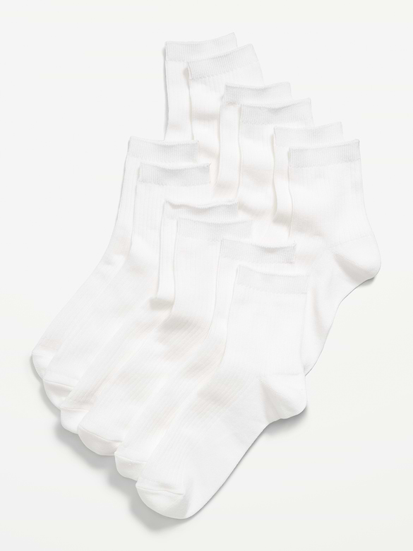 Novelty Quarter Crew Socks 6-Pack for Women