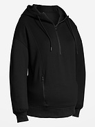 Image number 1 showing, Maternity Dynamic Fleece Half-Zip Hoodie