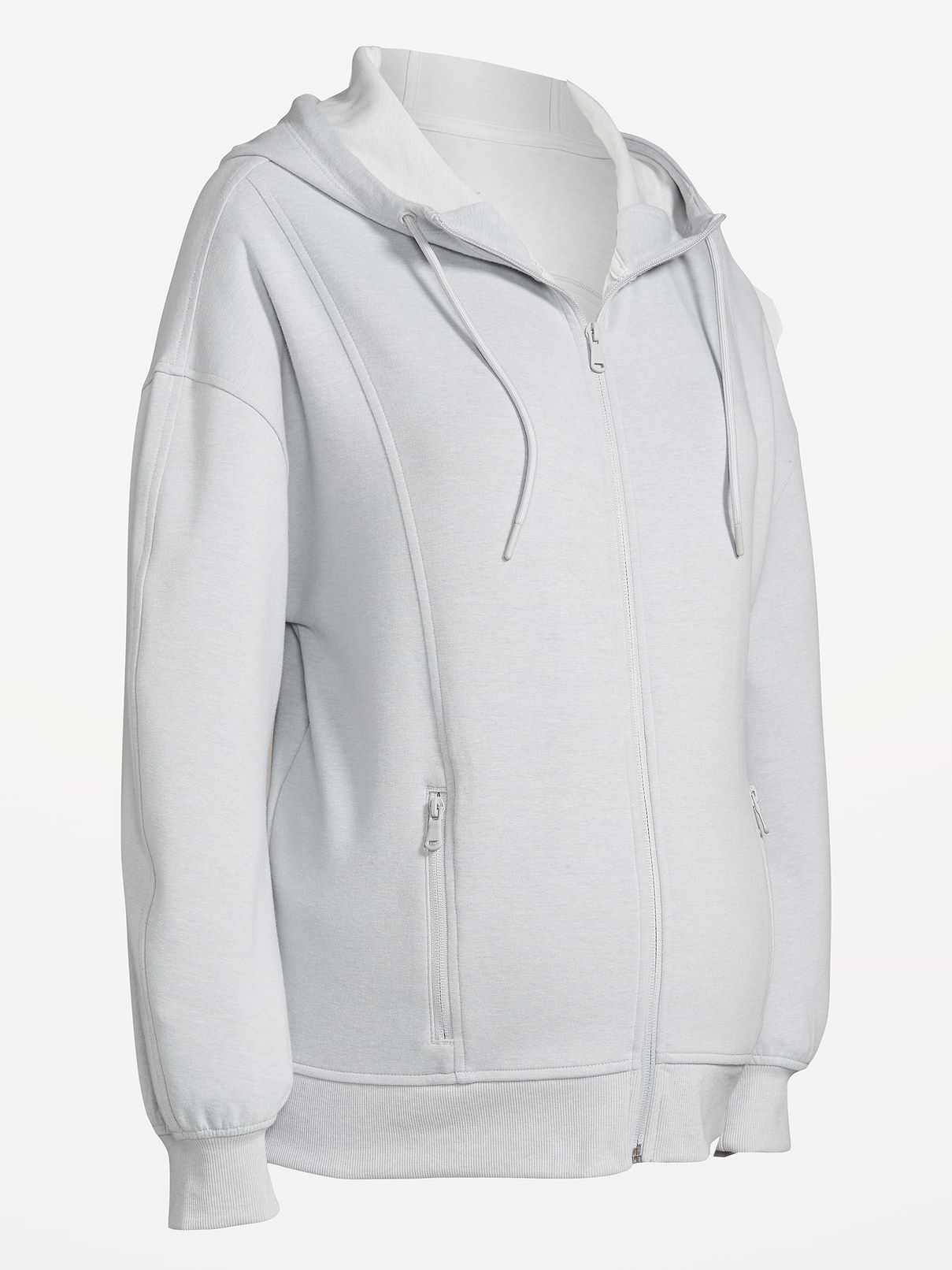 Image number 1 showing, Maternity Dynamic Fleece Full-Zip Hoodie