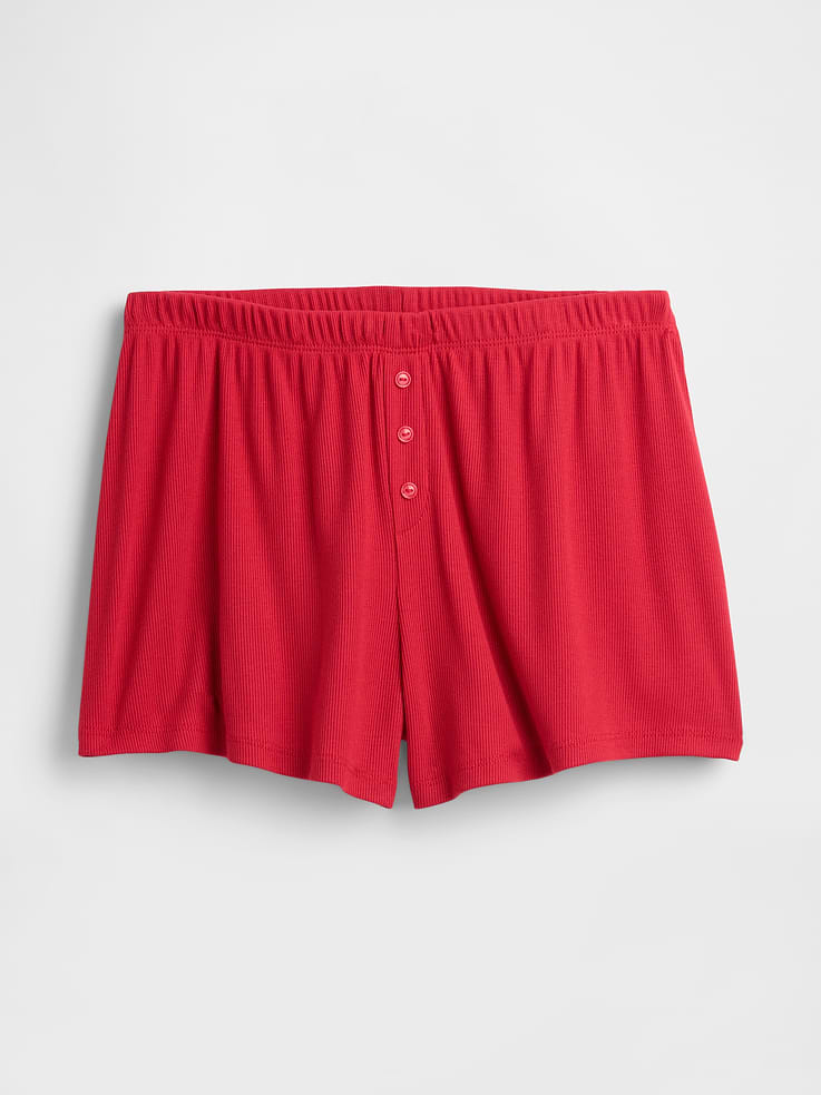 Image 6 of 6, MiniRib Relaxed PJ Shorts