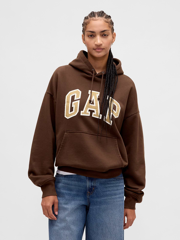 Image number 5 showing, Adult Extra Heavyweight French Terry Oversized Logo Hoodie