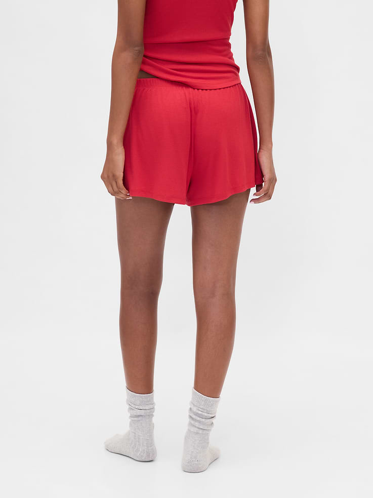 Image 4 of 6, MiniRib Relaxed PJ Shorts