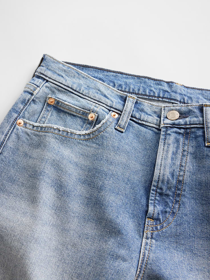 Image number 8 showing, Mid Rise Relaxed Straight Jeans