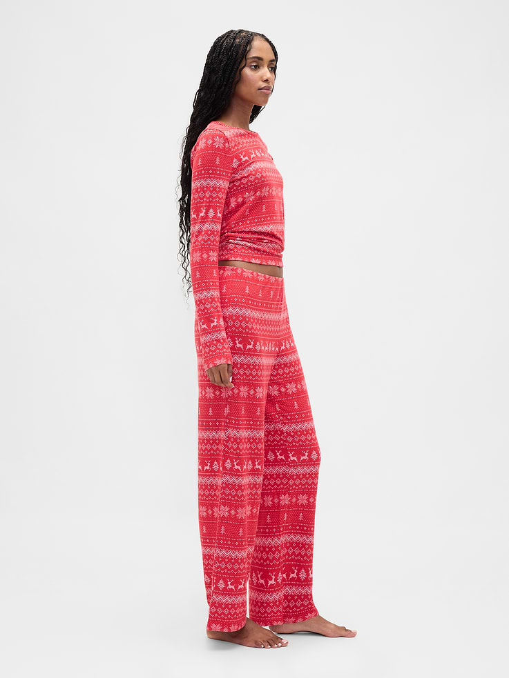 L'image numéro 3 présente Pyjama à motif jacquard