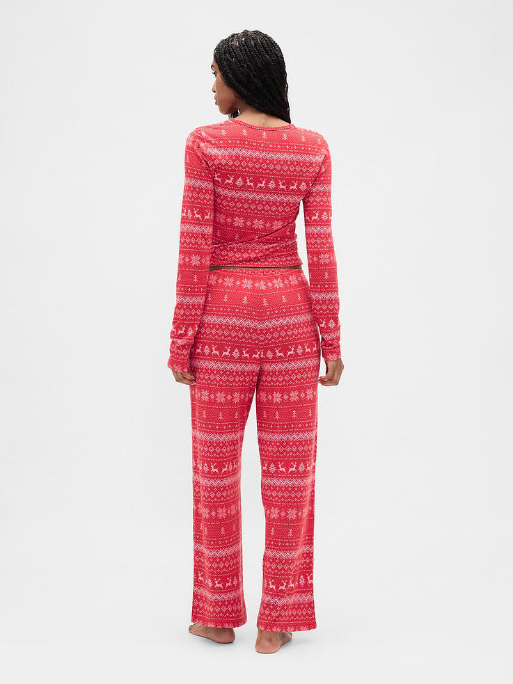 L'image numéro 4 présente Pyjama à motif jacquard