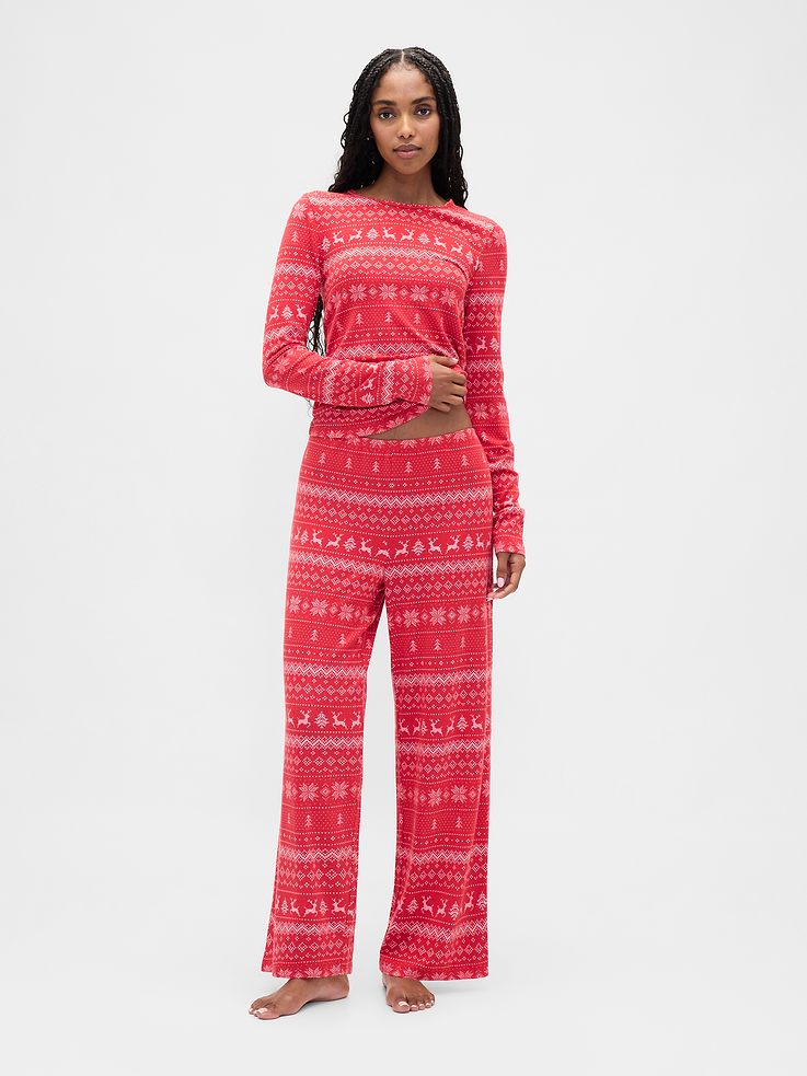 L'image numéro 1 présente Pyjama à motif jacquard