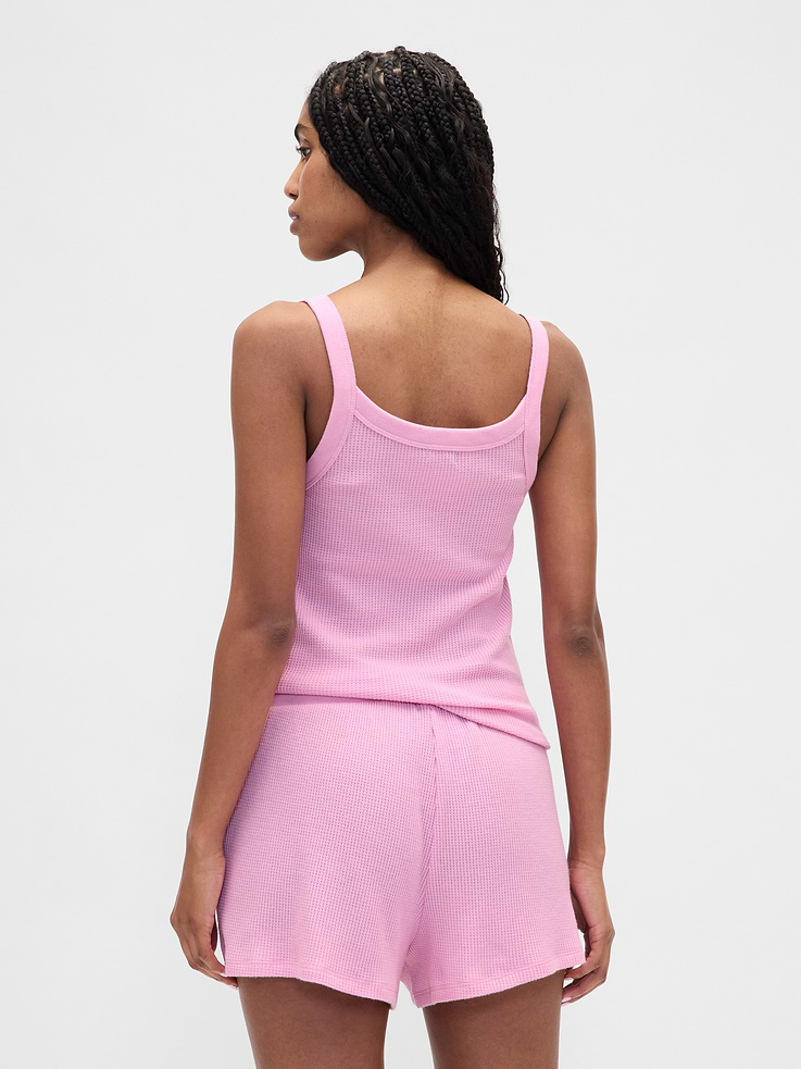 Image number 3 showing, Waffle PJ Tank Top