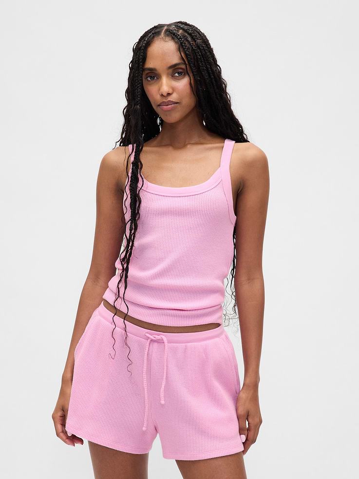 Image number 2 showing, Waffle PJ Tank Top