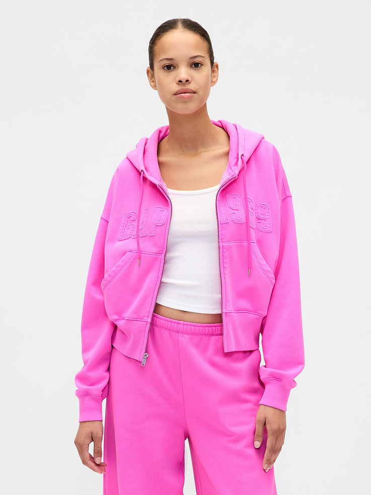 Image number 1 showing, VintageSoft 1969 Logo Zip Hoodie