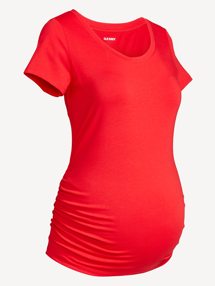 L'image numéro 1 présente T-shirt passe-partout à encolure dégagée de Maternité