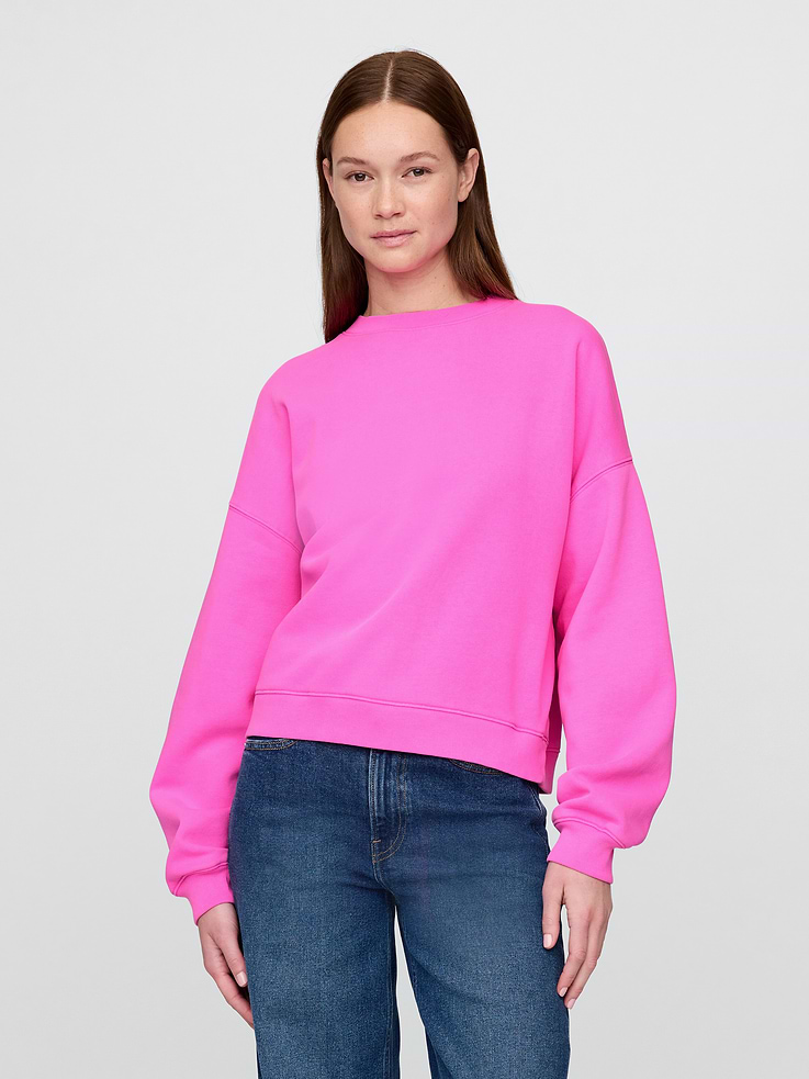 Image number 1 showing, VintageSoft Wedge Crewneck Sweatshirt