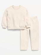 Image number 1 showing, Bounce Fleece Crew-Neck and Sweatpants Set for Toddler Girls