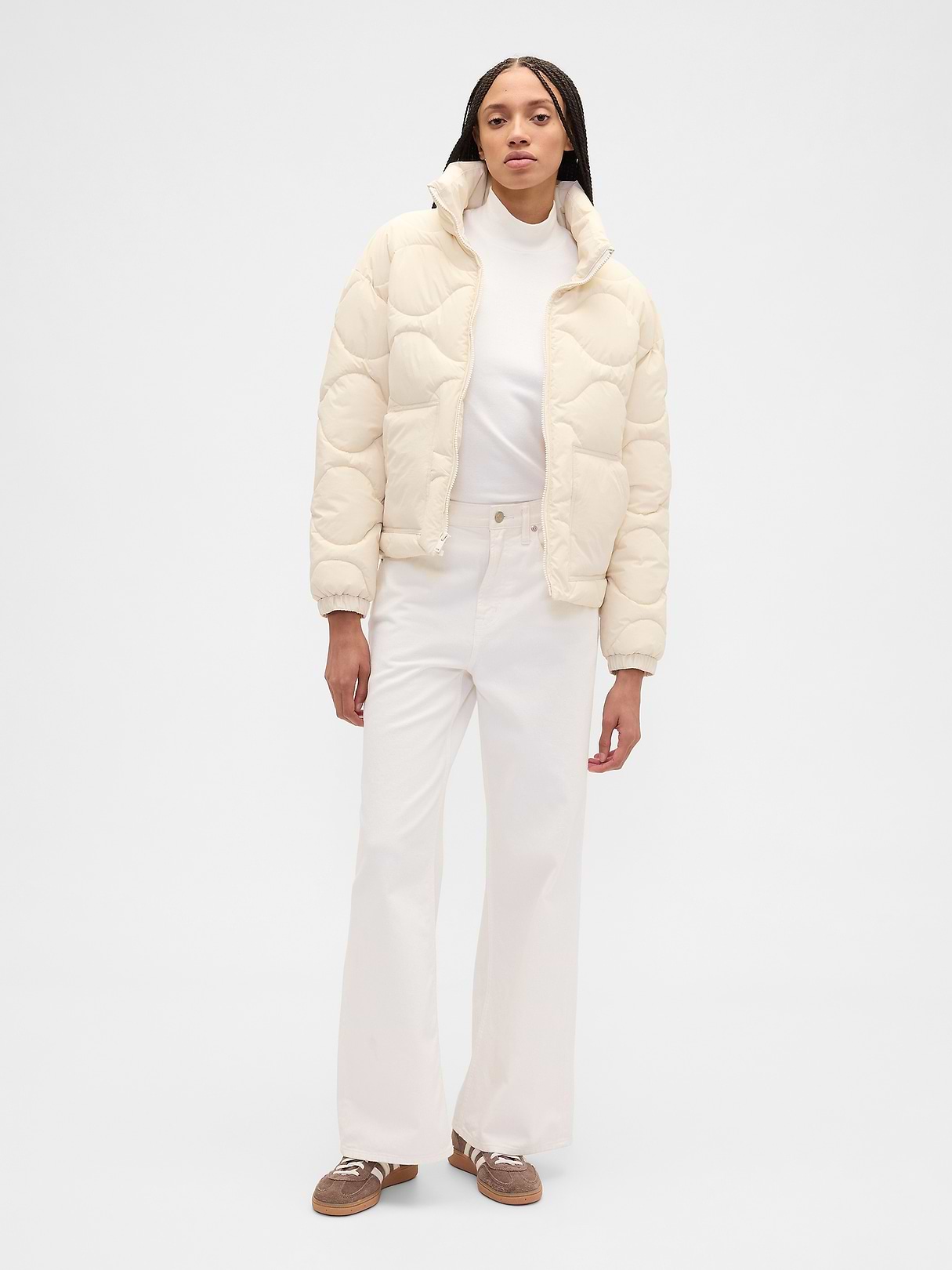 Relaxed Quilted Nylon Jacket | Gap Factory