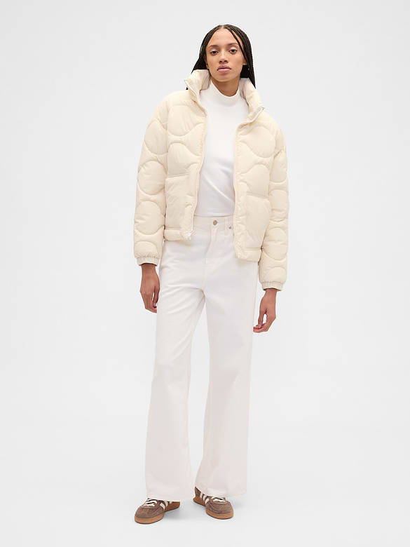 Relaxed Quilted Nylon Jacket