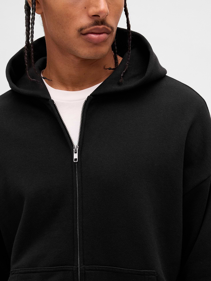 Image number 4 showing, Adult Heavyweight Oversized Zip Hoodie