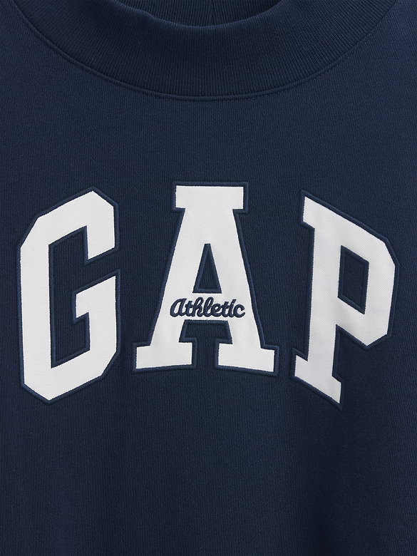 Heavyweight French Terry Oversized Mockneck Logo Sweatshirt