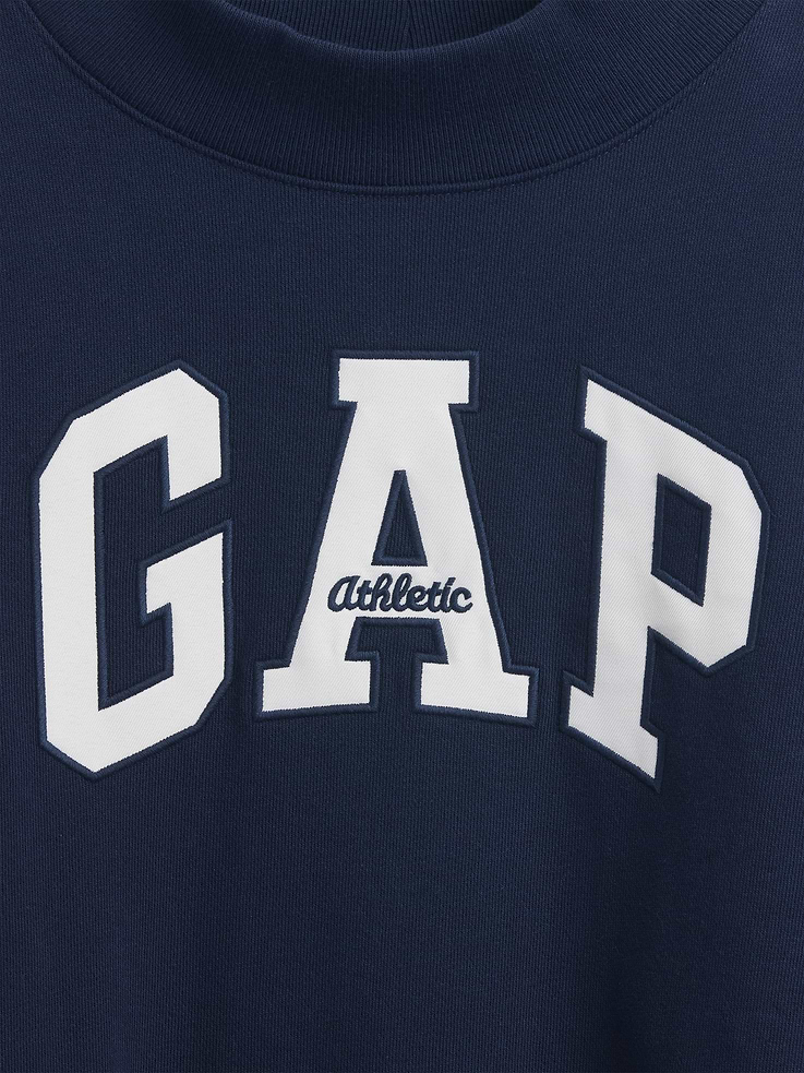 Image number 4 showing, Heavyweight French Terry Oversized Mockneck Logo Sweatshirt