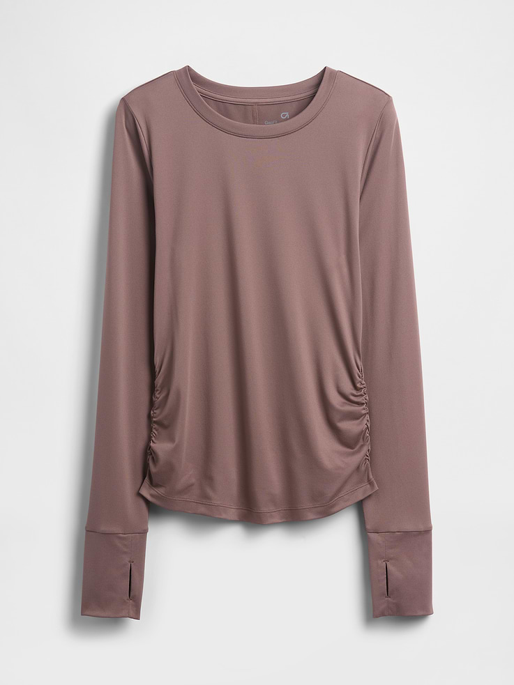Image number 5 showing, GapFit Brushed Jersey Ruched T-Shirt
