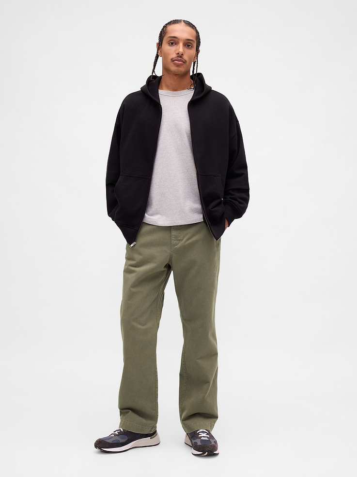 Image number 1 showing, Heavyweight Twill '90s Loose Khakis